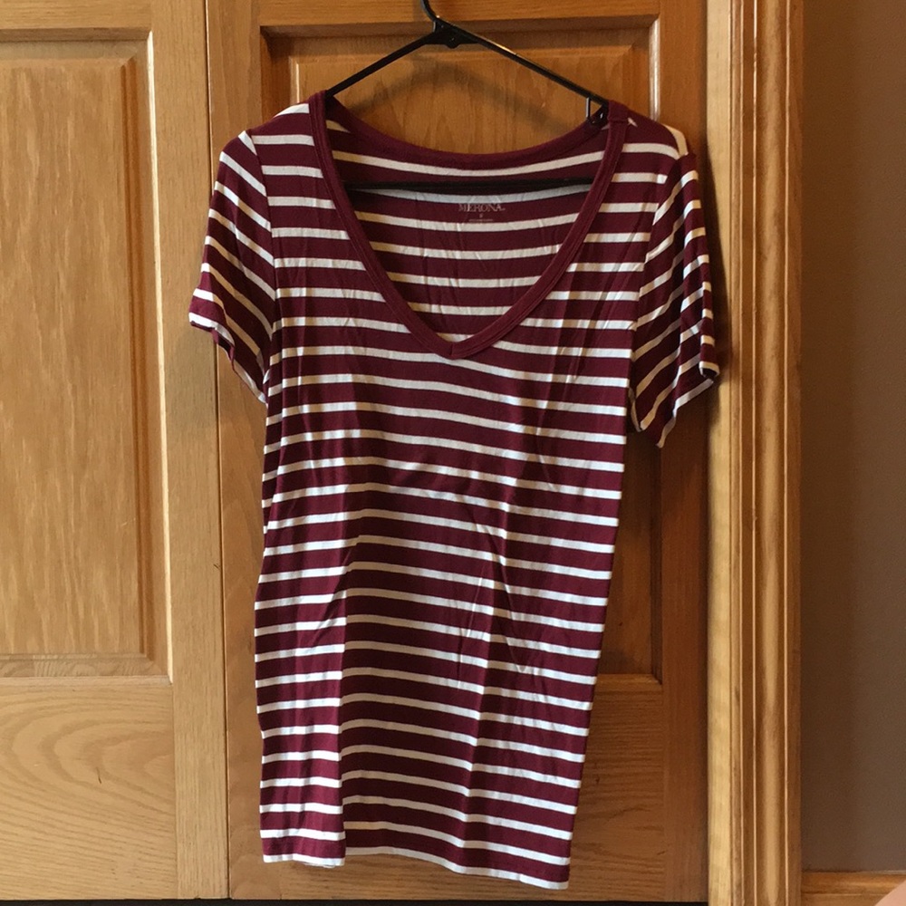 A striped t-shirt